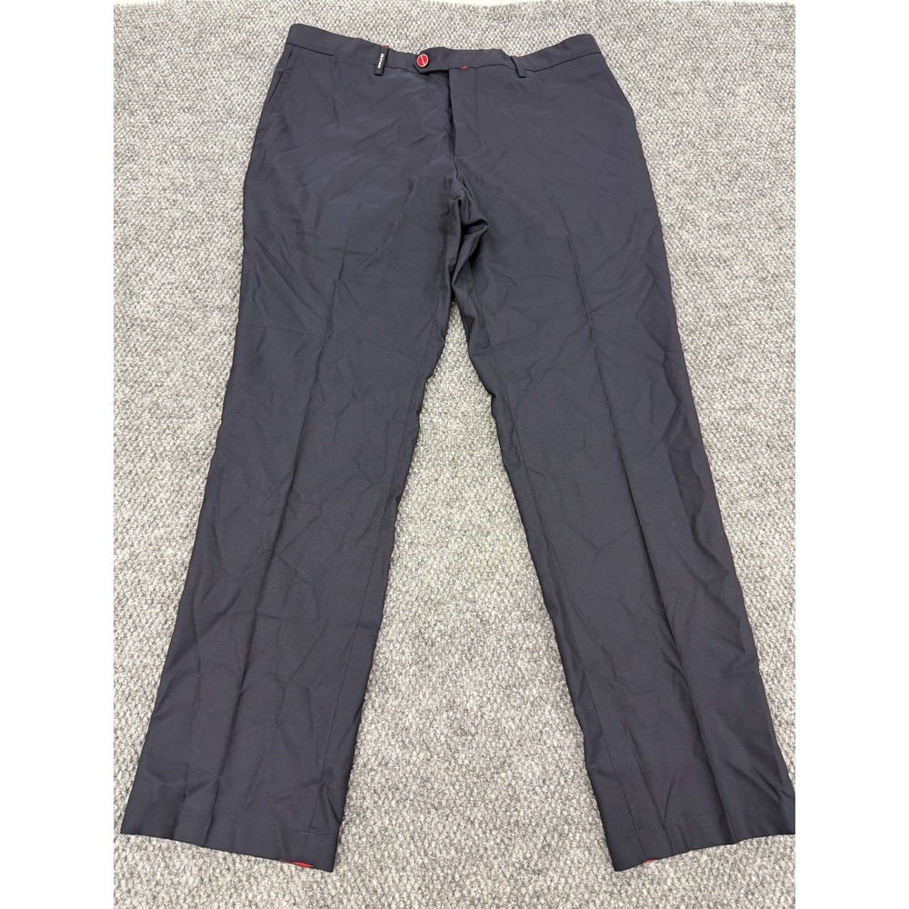Kiton Napoli Dress Pants Men's 42 (fit 38x32) Wool Comfort Navy Blue Italy